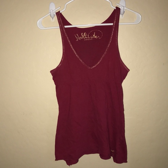 Red Hollister tank top - Picture 1 of 4